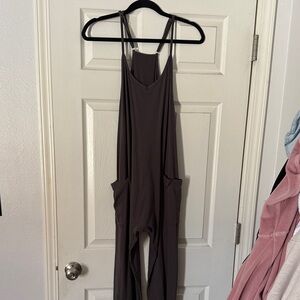 Stylish Women's Jumpsuit in Charcoal Gray